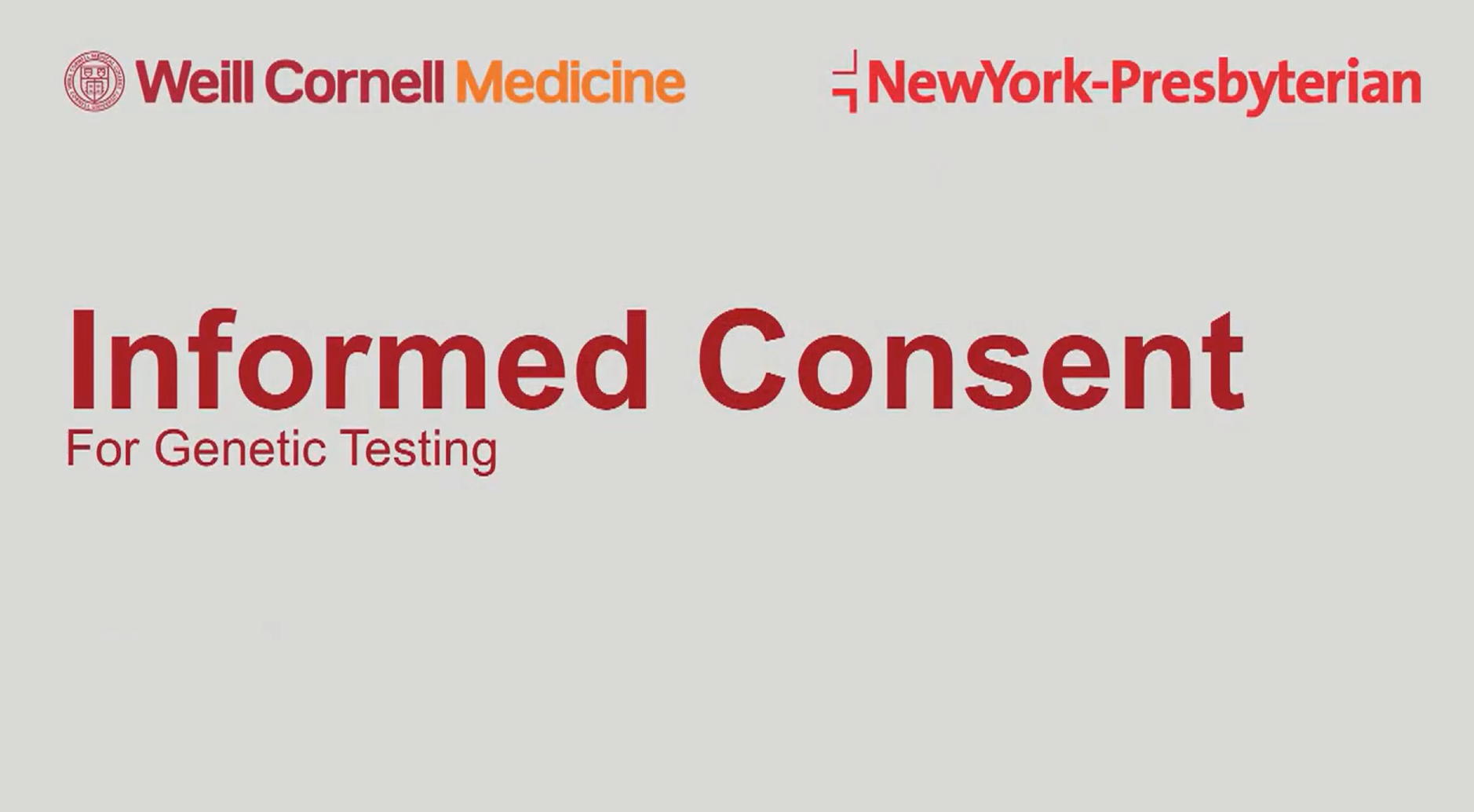 Informed Consent for Genetic Testing Powerpoint Slide
