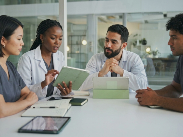 Radiologists discussing